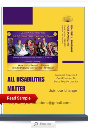 2022/2023 Beautiful Sunshine Rose National Queens and Kings Issue